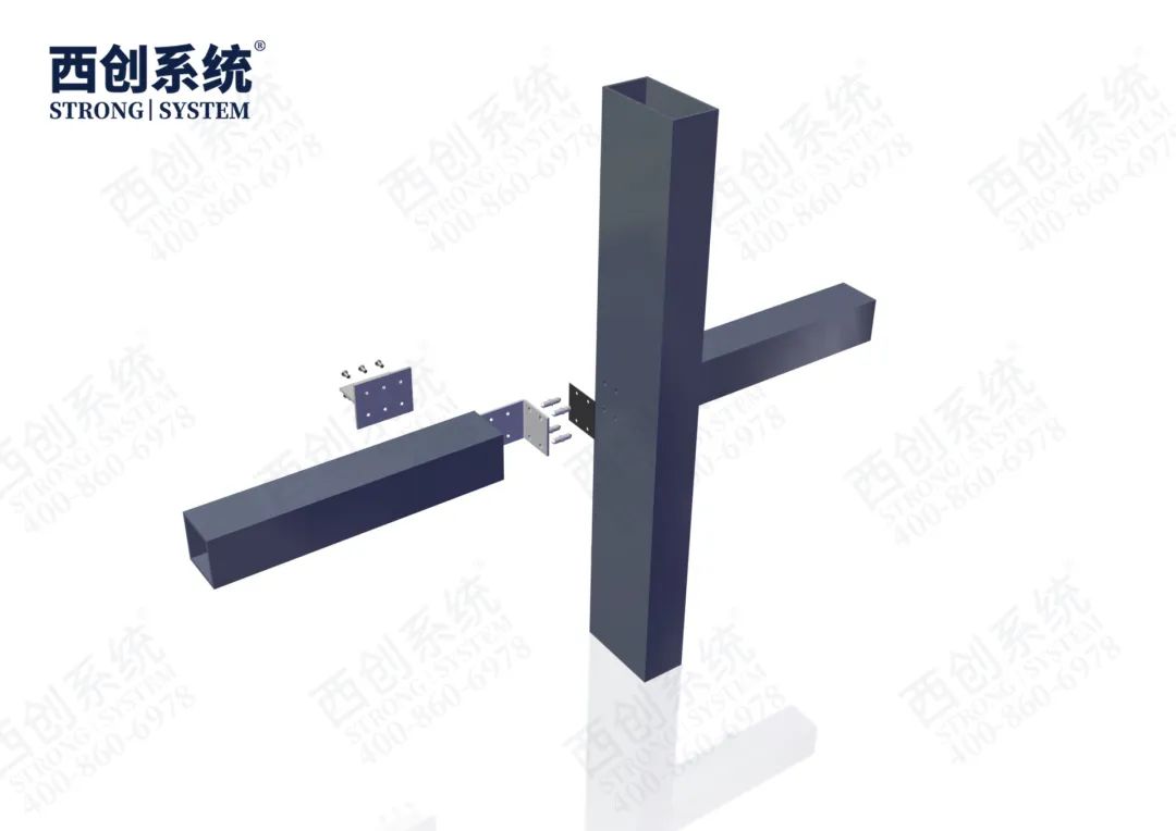 西創系統-精制鋼型材的立柱、橫梁連接方式有哪些？