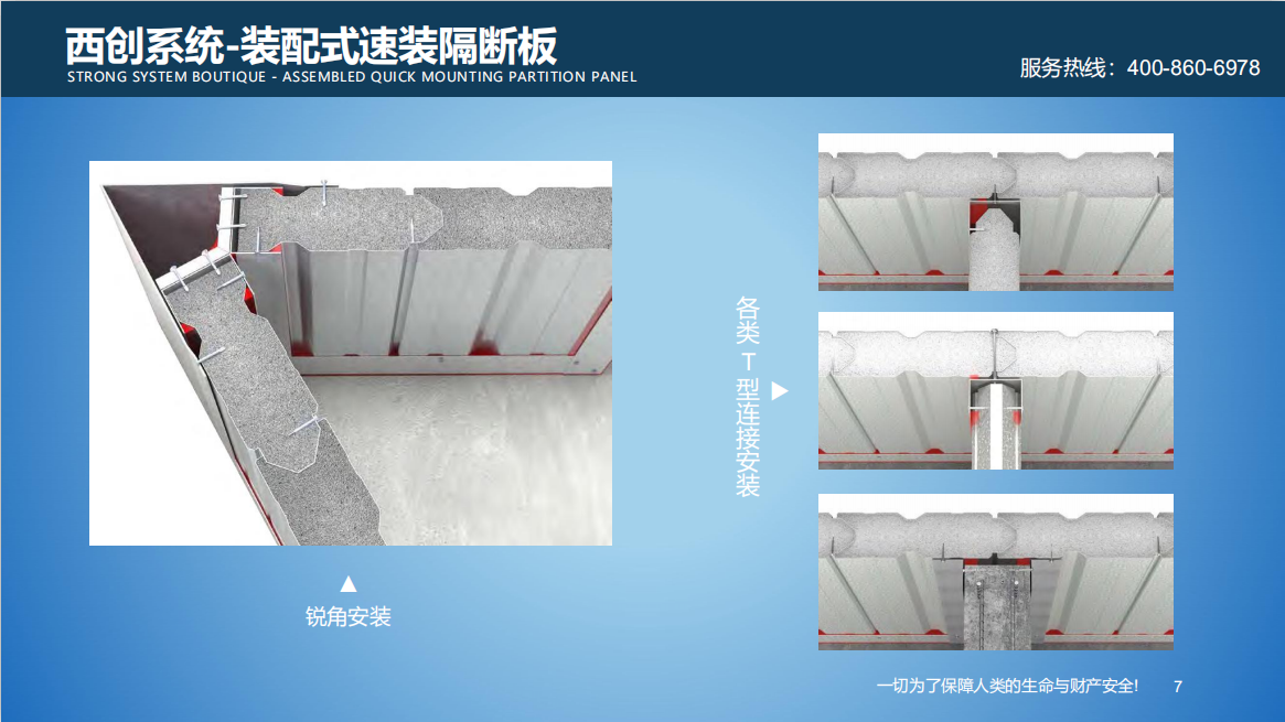 高新技術|新型建材西創系統裝配式速裝隔斷板系統介紹(圖5)