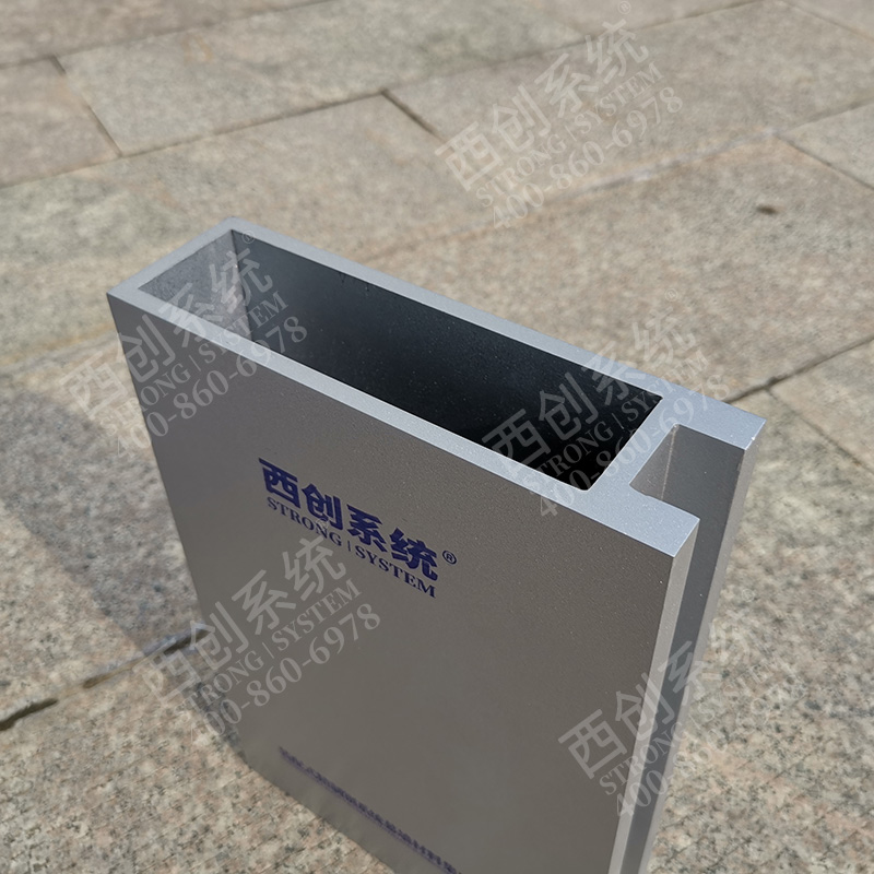 西創系統凹型矩形精制鋼幕墻型材（定制規格）(圖3)