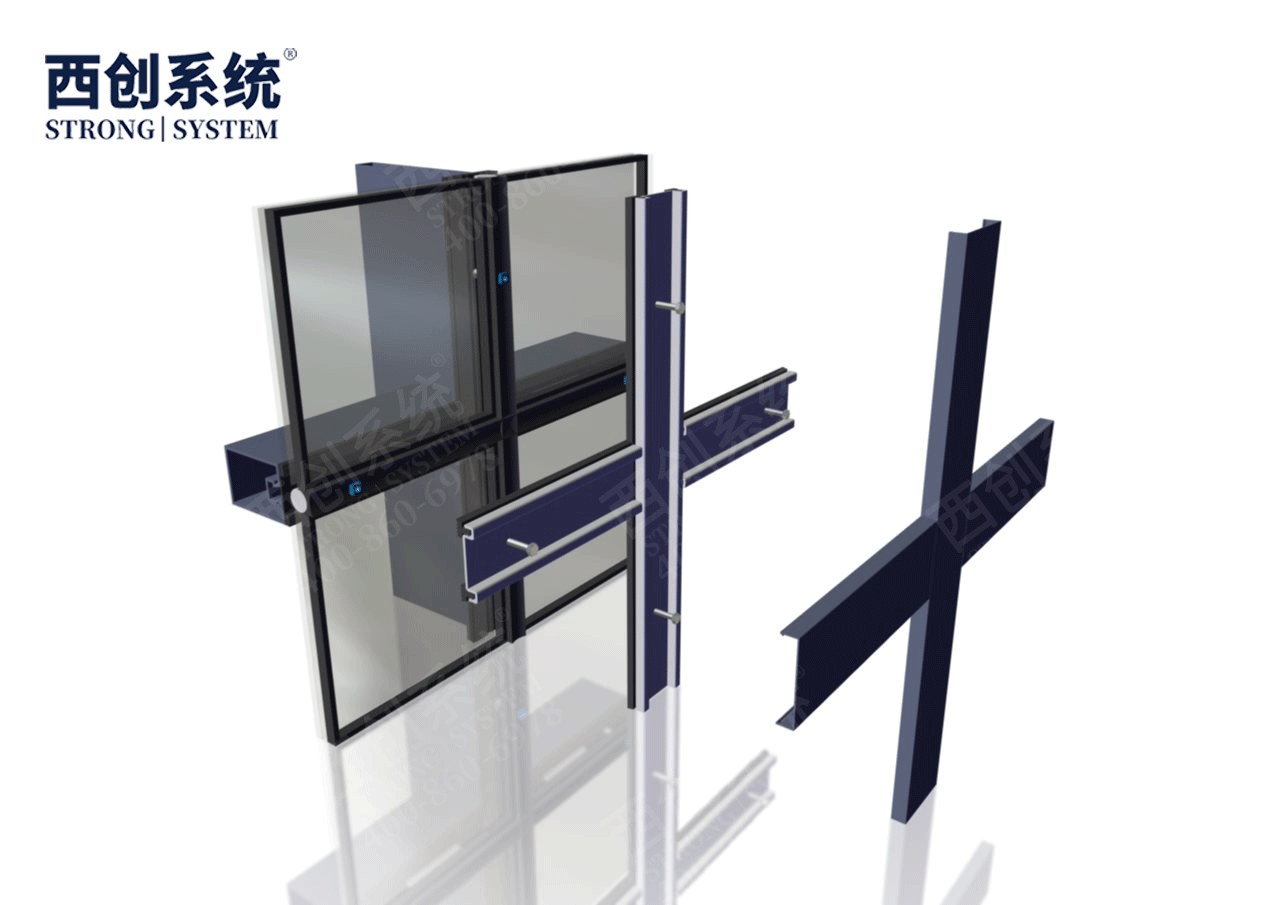 江西新能源科技綜合樓冷彎精制鋼玻璃幕墻系統 —— 西創系統(圖10)