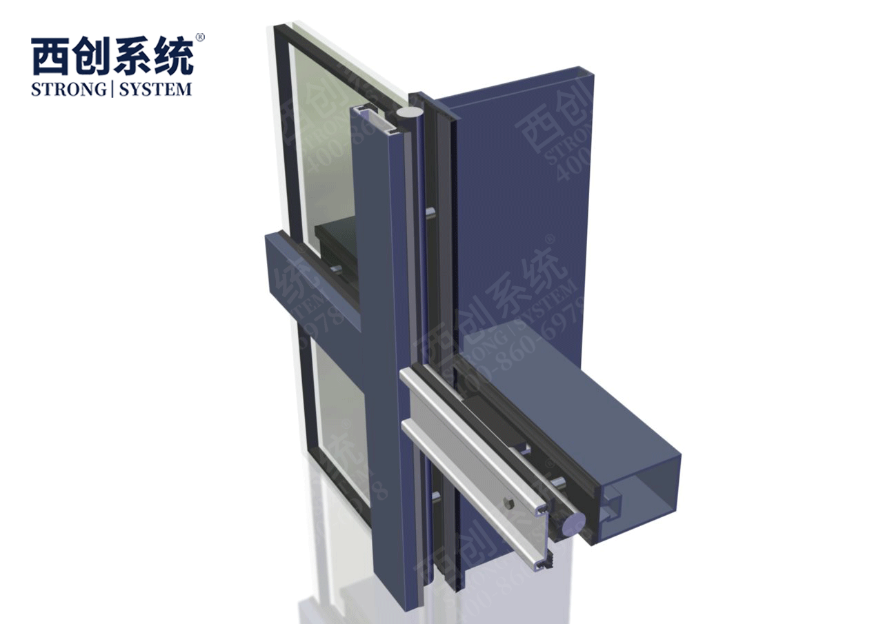 江西新能源科技綜合樓冷彎精制鋼玻璃幕墻系統 —— 西創系統(圖13)