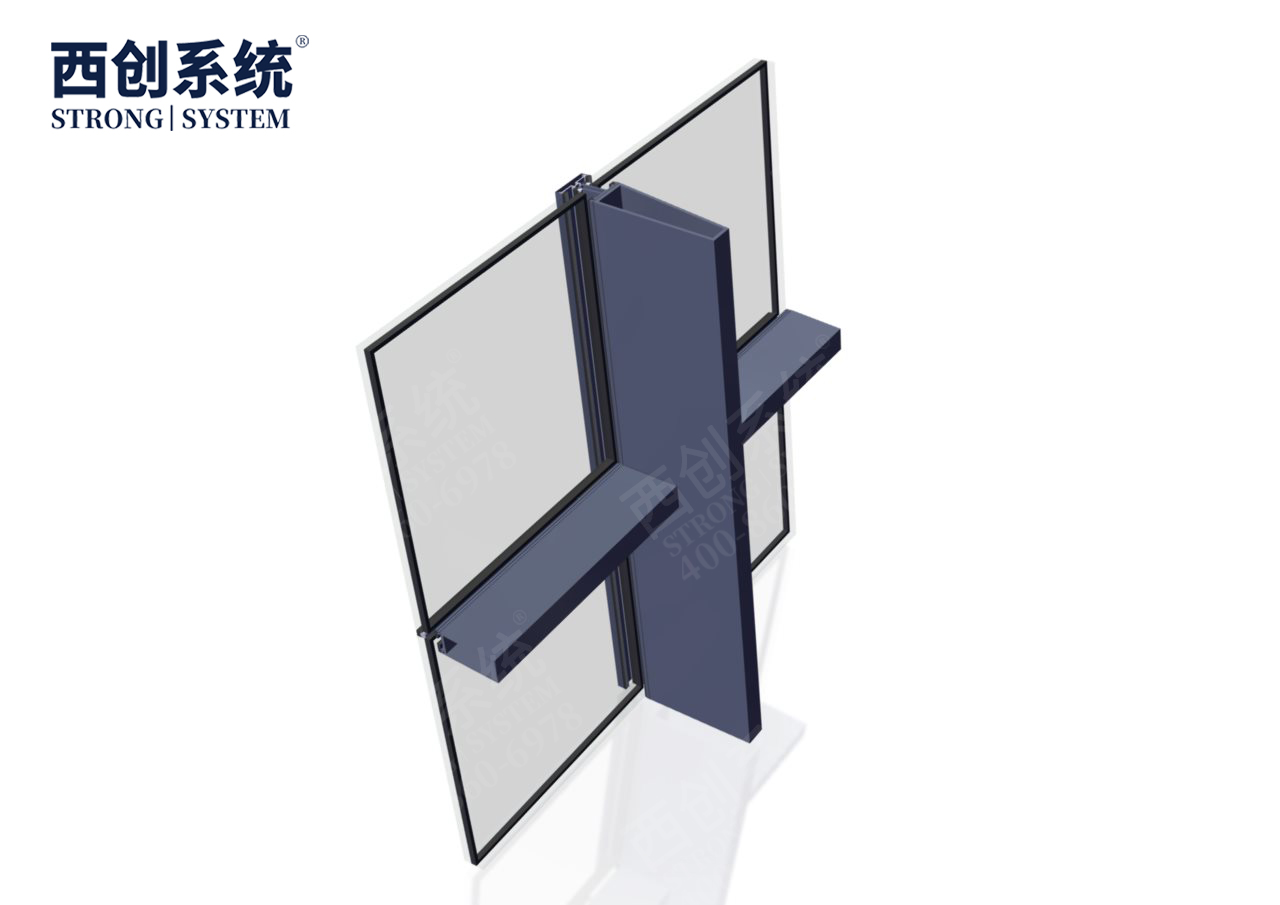深圳國(guó)際藝術(shù)中心項(xiàng)目梯形、平行四邊形精制鋼玻璃幕墻系統(tǒng)——西創(chuàng)系統(tǒng)(圖6)