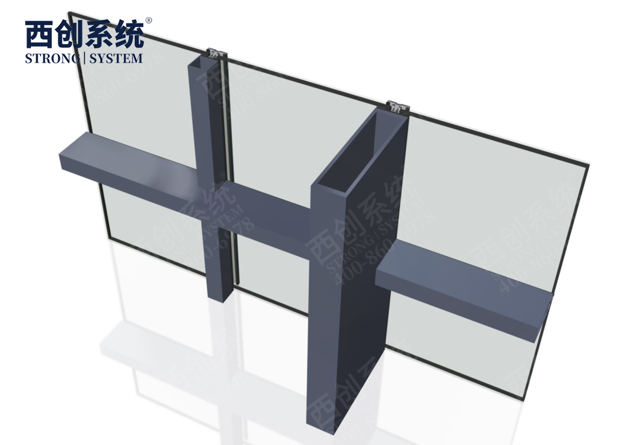 上海舊樓改造項目高層橫向大跨度矩形凹型精制鋼玻璃幕墻——西創系統(圖13)