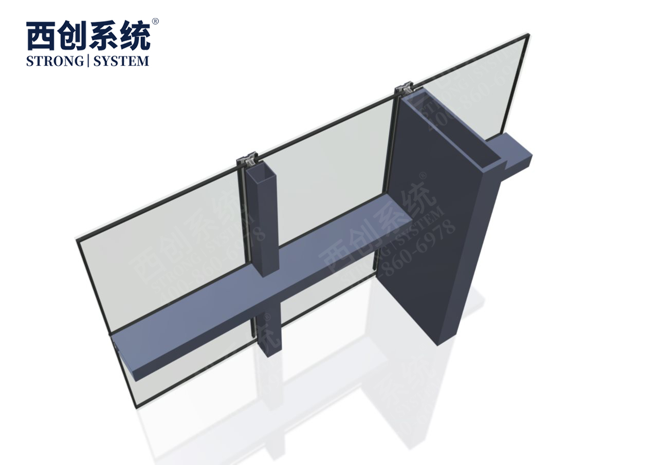 上海舊樓改造項目高層橫向大跨度矩形凹型精制鋼玻璃幕墻——西創系統(圖14)